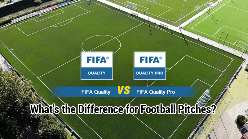 FIFA-certified football pitch with FIFA Quality and FIFA Quality Pro badges and article title